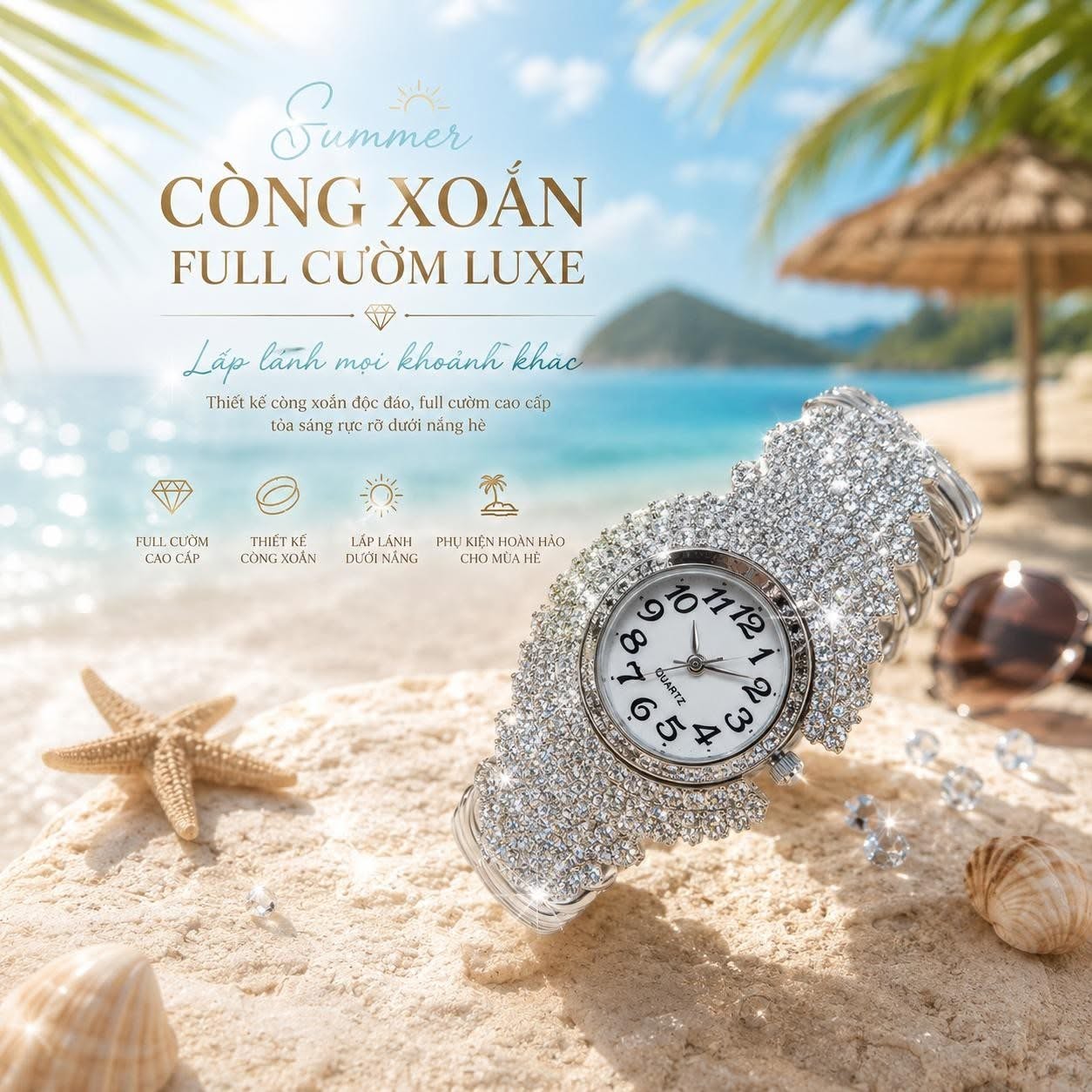 Còng Xoắn Full Cườm Luxe - ảnh 6